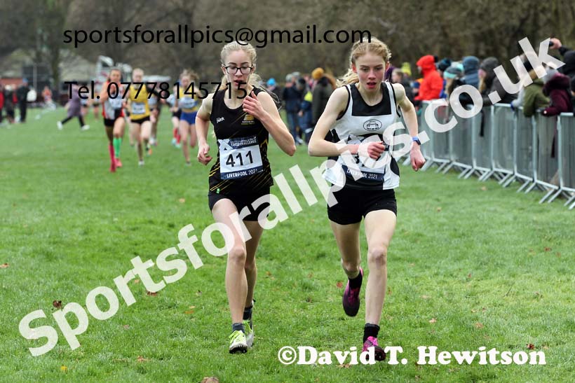 Girls under-15s, European Cross Country Championships Trials, Sefton Park, Liverpool. Photo: David T. Hewitson/Sports for All Pics